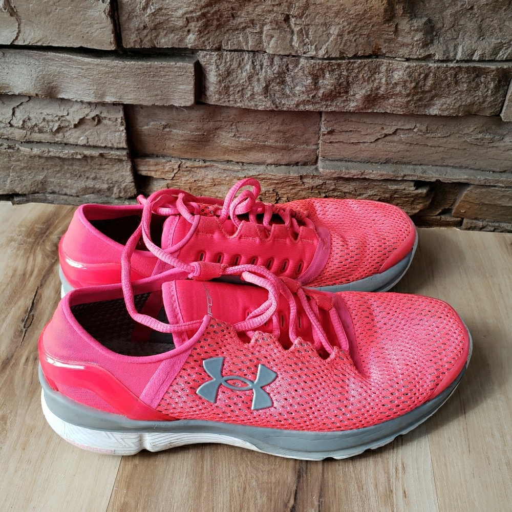 Under armour pink shoes